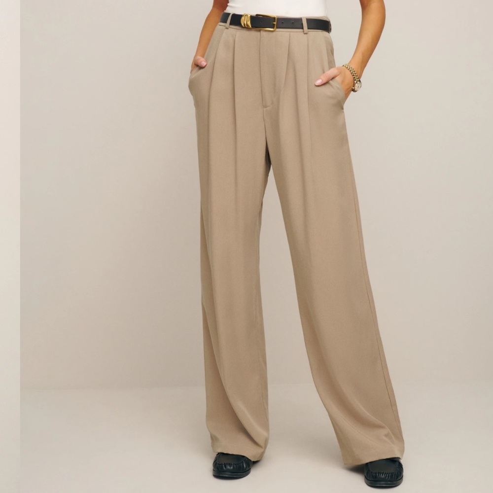 Reformation Mason Pant, Khaki, Size 4